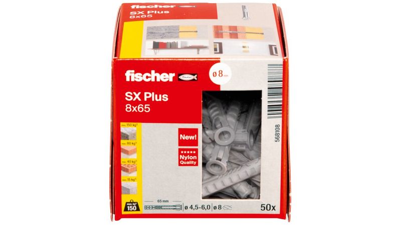 Fischer-Tasselli-SX-8x65-50-Pezzi