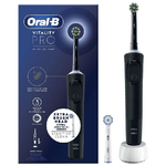 Braun-Oral-B-Vitality-Spazzolino-Elettrico-Ricaricabile-Pro-Nero-2-testine