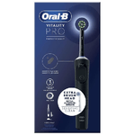 Braun-Oral-B-Vitality-Spazzolino-Elettrico-Ricaricabile-Pro-Nero-2-testine