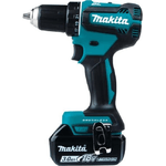 Makita DDF485RFJ trapano 1900 Giri/min Senza chiave 1,7 kg Nero, Blu