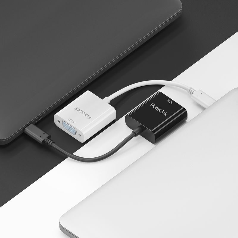 Adattatore-PureLink-da-USB-C-a-VGA---1200p---iSeries---bianco---010-m