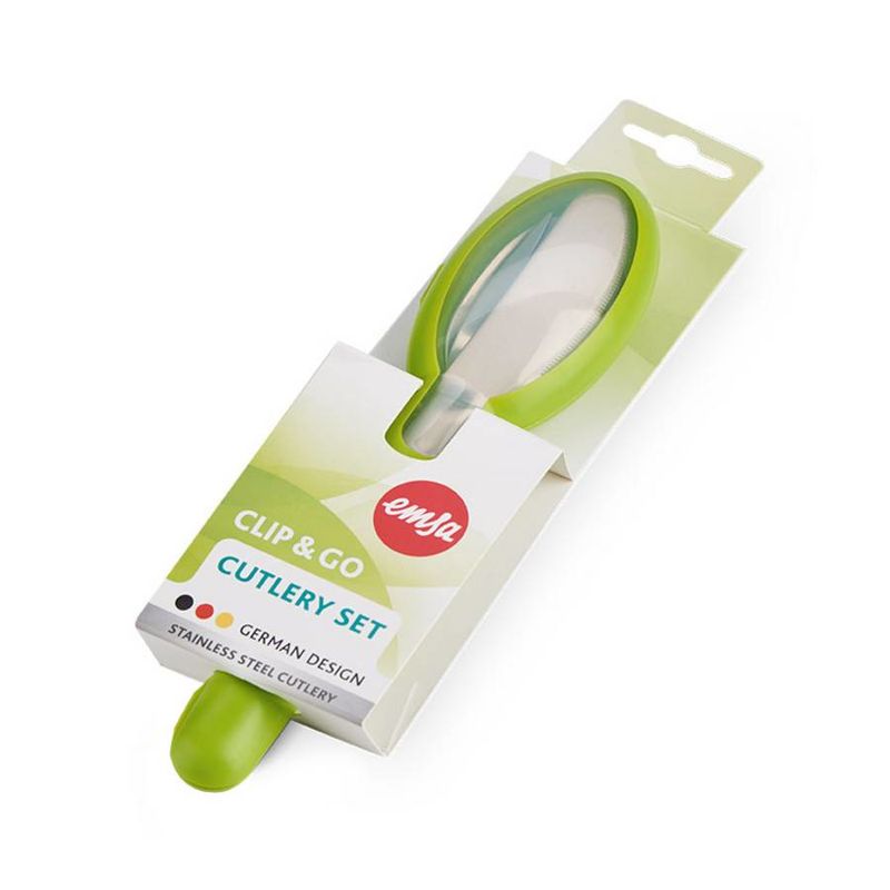 Emsa-N1071800-set-posate-3-pezzi-con-custodia-Clip-Go-verde