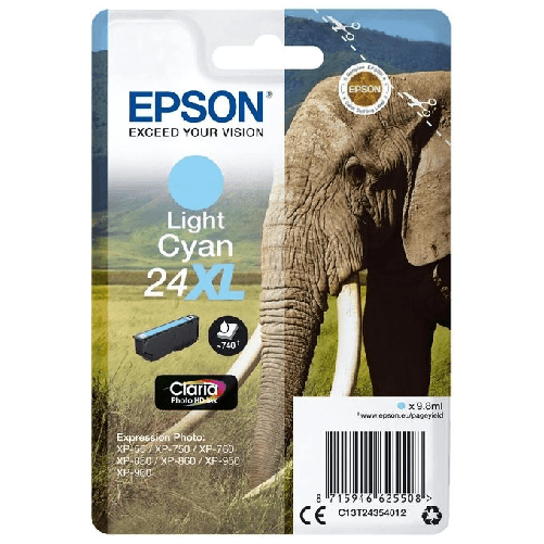 Epson-Elephant-Cartuccia-Ciano-chiaro-XL