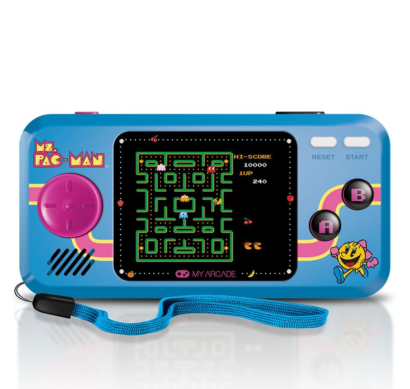 My-Arcade-Ms.-Pac-Man-console-da-gioco-portatile-698-cm--2.75--Nero-Blu