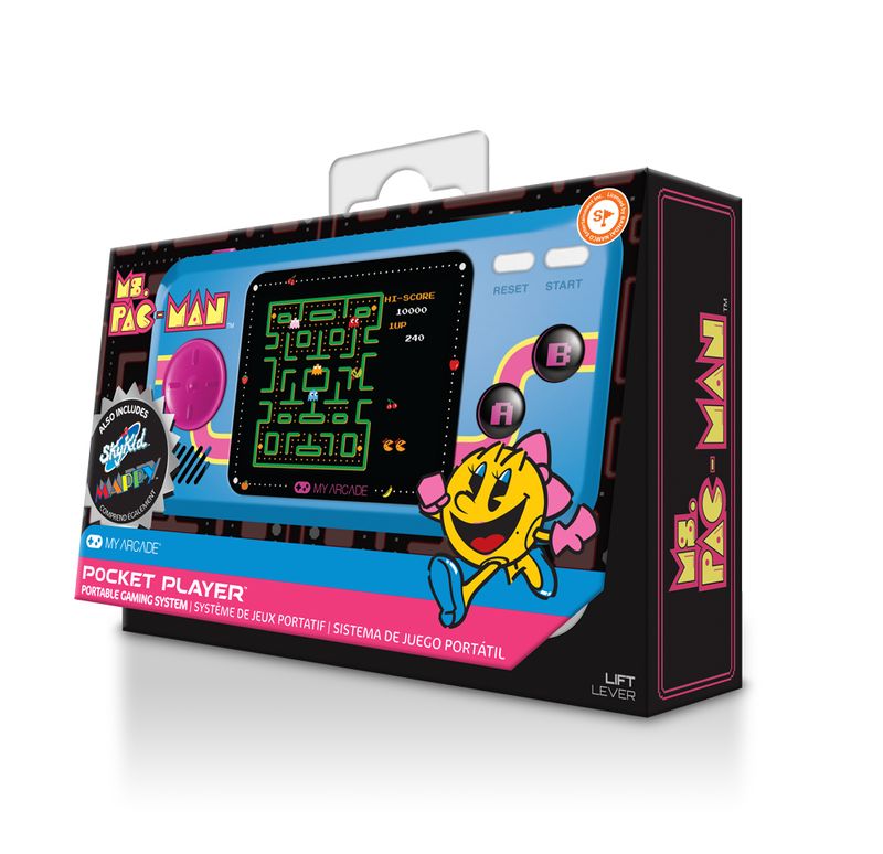 My-Arcade-Ms.-Pac-Man-console-da-gioco-portatile-698-cm--2.75--Nero-Blu