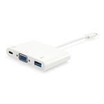 Equip 133462 replicatore di porte e docking station per laptop USB 3.2 Gen 1 (3.1 Gen 1) Type-C Bianco