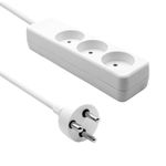 Microconnect MC-GRU0330DK prolunghe e multiple 3 m 3 presa(e) AC Interno Bianco