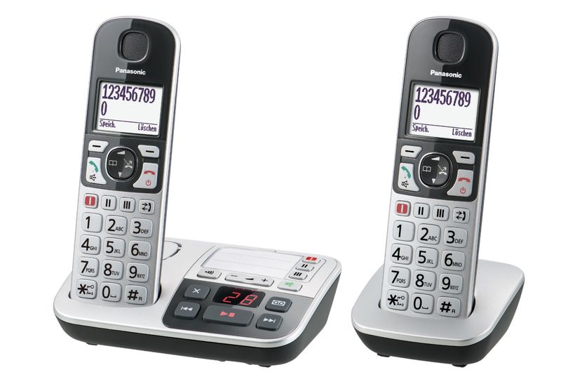 Telefono-cordless-Panasonic-a-tasti-grandi-con-AB-KX-TGE522GS-Duo---argento