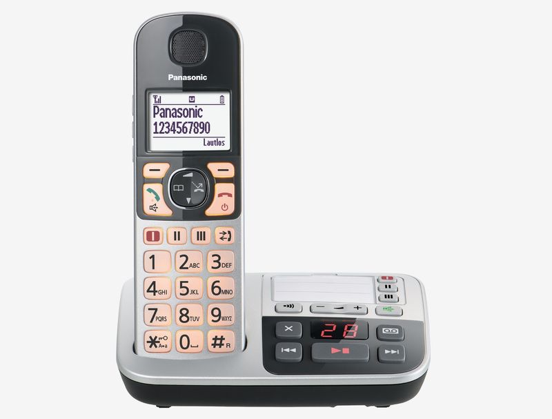 Telefono-cordless-Panasonic-a-tasti-grandi-con-AB-KX-TGE522GS-Duo---argento