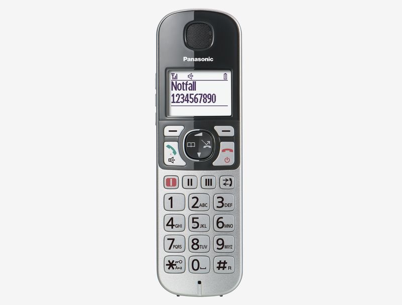 Telefono-cordless-Panasonic-a-tasti-grandi-con-AB-KX-TGE522GS-Duo---argento