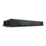 Lindy 43275 hub di interfaccia USB 3.2 Gen 2 (3.1 Gen 2) Type-A 10000 Mbit/s Nero