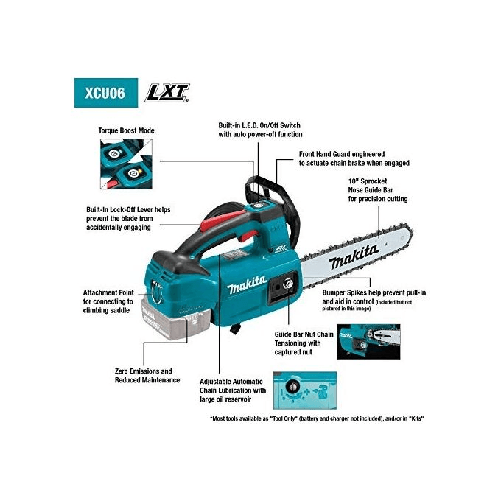 Makita-DUC254Z-motosega-Blu