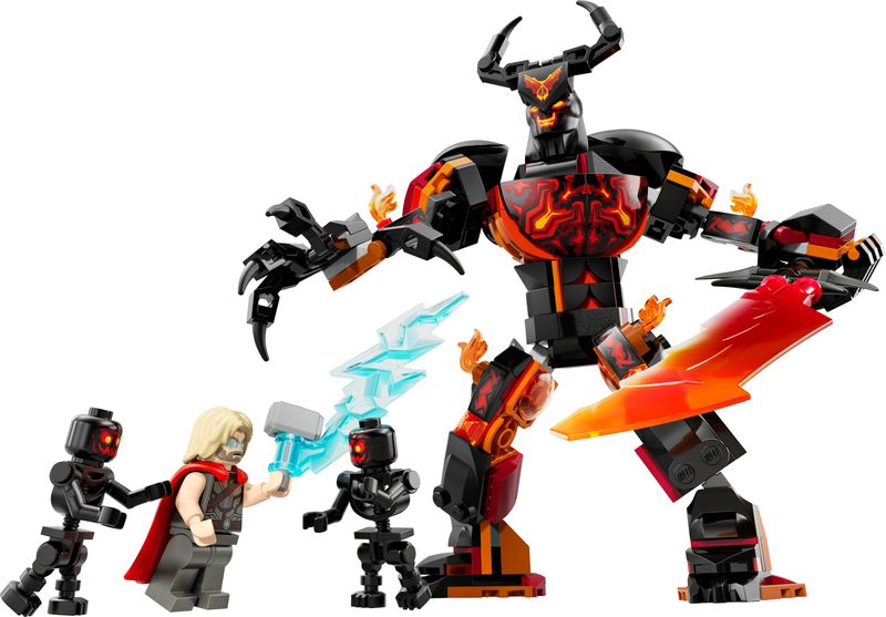 LEGO-Thor-vs.-personaggio-costruibile-di-Surtur