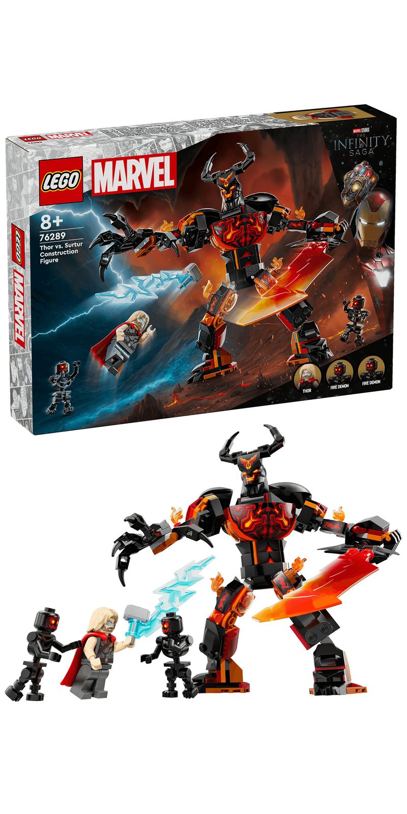 LEGO-Thor-vs.-personaggio-costruibile-di-Surtur