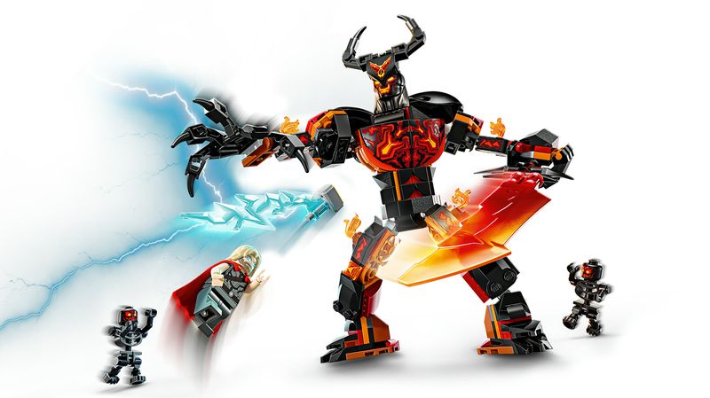 LEGO-Thor-vs.-personaggio-costruibile-di-Surtur