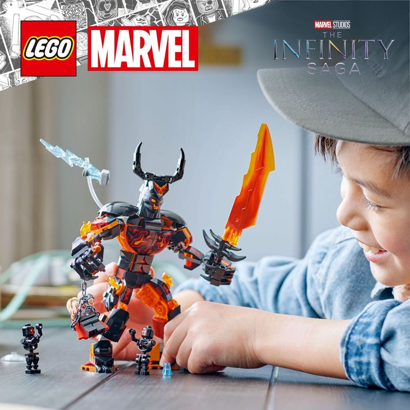 LEGO-Thor-vs.-personaggio-costruibile-di-Surtur