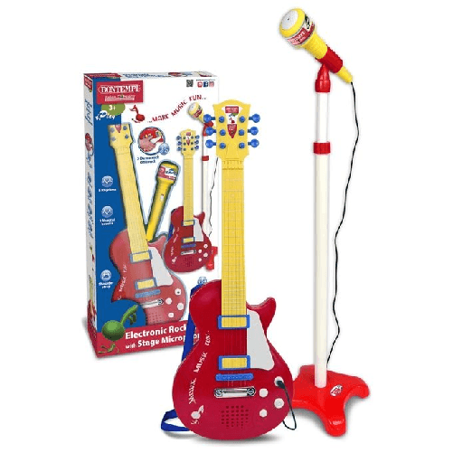 Bontempi-Rock-Guitar-with-stand-microphone