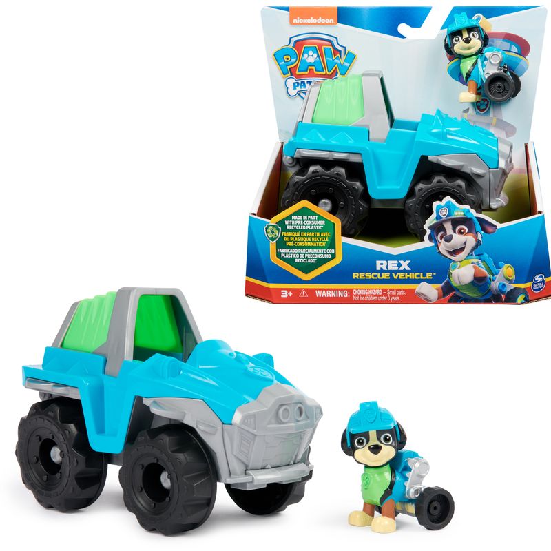 PAW-Patrol--Veicolo-da-Salvataggio-di-Rex-Veicolo-e-Personaggio-Rex-Giochi-Bambini-3--anni