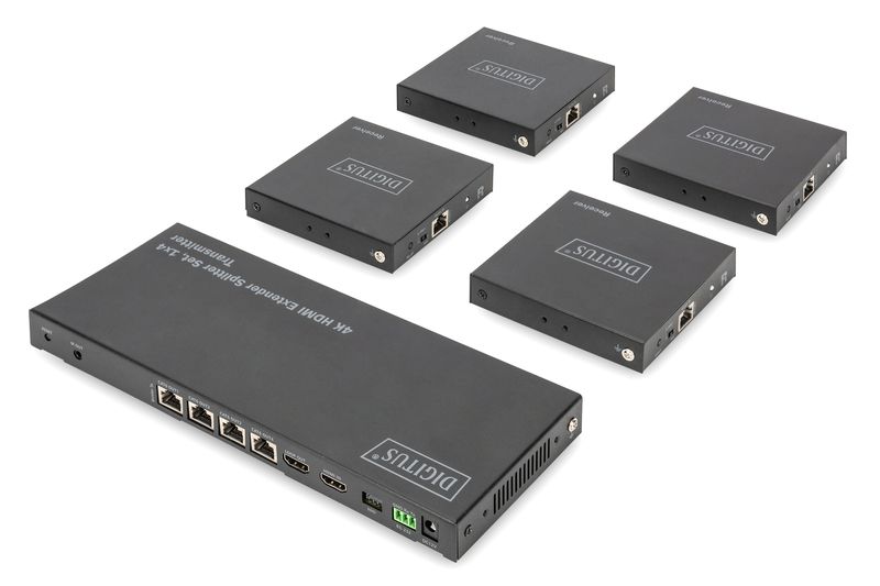 DIGITUS-Set-extender-splitter-4K-HDMI-1x4