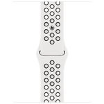 Apple MPGK3ZM/A accessorio indossabile intelligente Band Nero, Bianco Fluoroelastomero