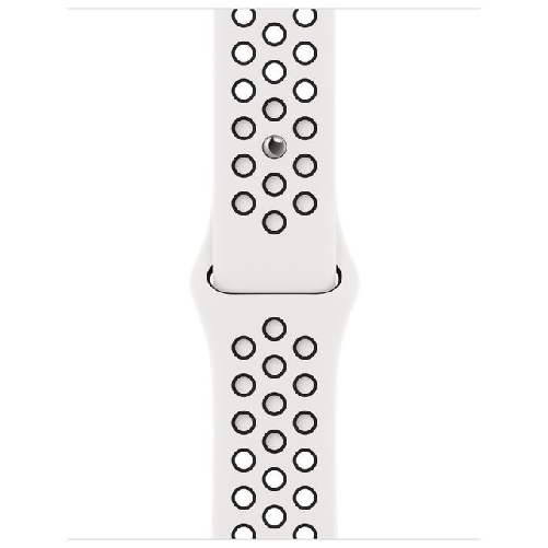 Apple-MPGK3ZM-A-accessorio-indossabile-intelligente-Band-Nero-Bianco-Fluoroelastomero