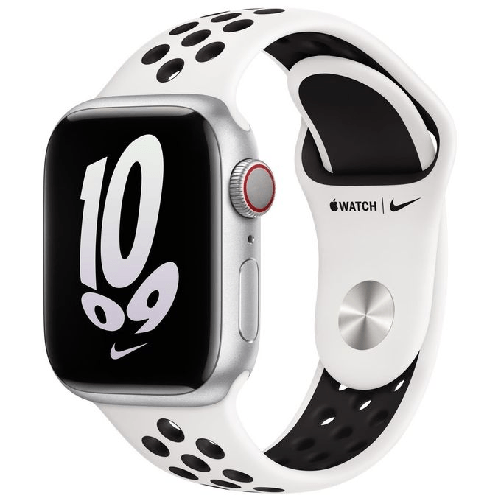 Apple-MPGK3ZM-A-accessorio-indossabile-intelligente-Band-Nero-Bianco-Fluoroelastomero