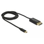 Delock Cavo USB da tipo C a DisplayPort (DP Alt Mode) 4K 60 Hz 1 m coassiale