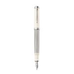 Pelikan 815529 penna stilografica Sistema di riempimento integrato Argento, Bianco 1 pz