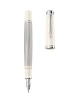 Pelikan-815529-penna-stilografica-Souvern-405-bianco-argento-pennino-M