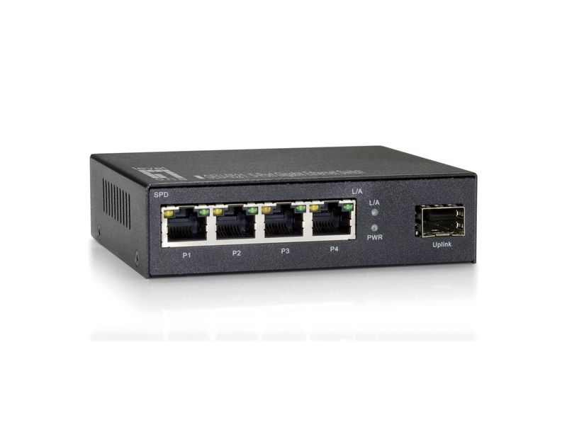 LevelOne-GEU-0521-switch-di-rete-Non-gestito-Gigabit-Ethernet--10-100-1000--Grigio