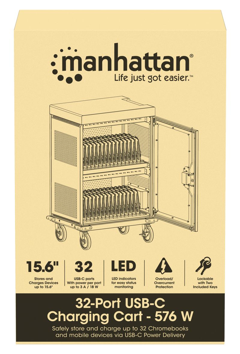 Manhattan-102353-portable-device-management-cart--cabinet-Carrello-per-la-gestione-dei-dispositivi-portatili-Grigio