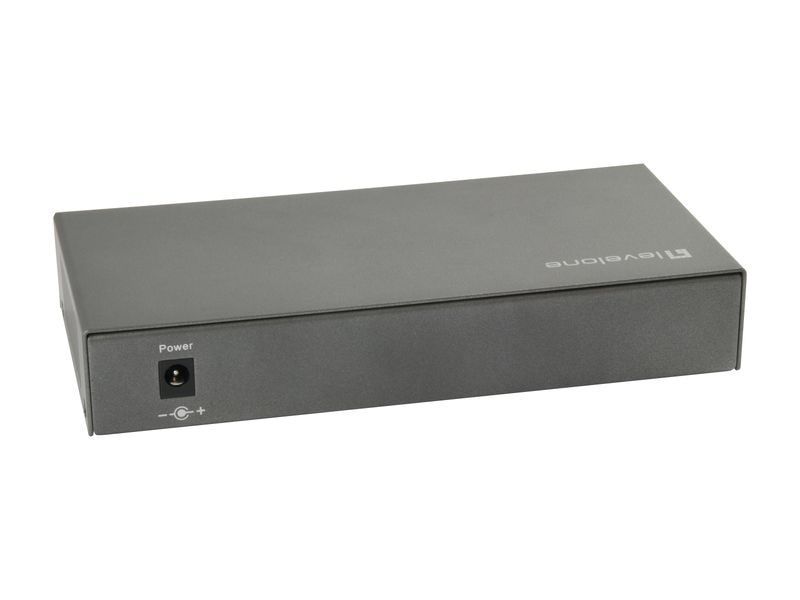 LevelOne-GEP-0823-switch-di-rete-Gigabit-Ethernet--10-100-1000--Supporto-Power-over-Ethernet--PoE--Nero