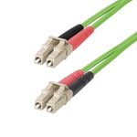 StarTech.com Cavo in Fibra Ottica Multimodale da LC a LC (UPC) OM5 da 25m, Cavo Patch Duplex LOMMF 50/125µm, VCSEL