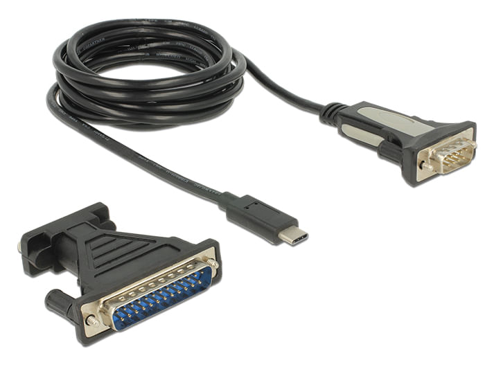 Adattatore-Delock-USB-Type-C--1-x-seriale-DB9-RS-232--adattatore-DB25-18-m