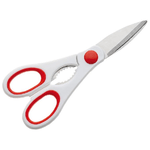 Pedrini 0715 forbici da cucina Rosso, Acciaio inossidabile, Bianco Universale