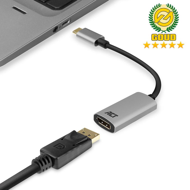 Adattatore-ACT-AC7030-da-USB-C-a-DisplayPort