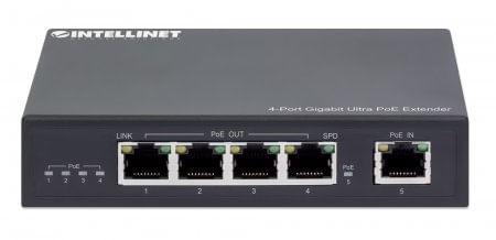 Intellinet-561617-moltiplicatore-di-rete-Trasmettitore-di-rete-Nero-10-100-1000-Mbit-s--4-PORT-ULTRA-POE-EXTENDER--IEEE-