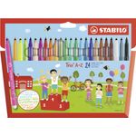 STABILO Trio A–Z marcatore Fine Multicolore 24, 1