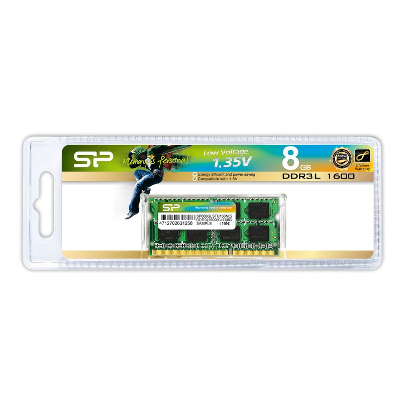 BARRETTE-MMOIRE-RAM-SODIMM-DDR3L-8192-MO--8-GO--SILICON-POWER-PC12800--1600-MHZ--1.35-V