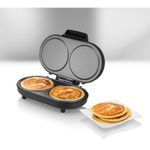 Unold-PANCAKE-MAKER-American-crepiera-2-crepe-1000-W-Nero-Acciaio-inossidabile