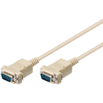 Microconnect SCSEHH2 cavo seriale Bianco 18 m (D-SUB/RS-232 - D-SUB/RS-232 2m - DB9-DB9 M/M seriell / serial - 11 - Warr