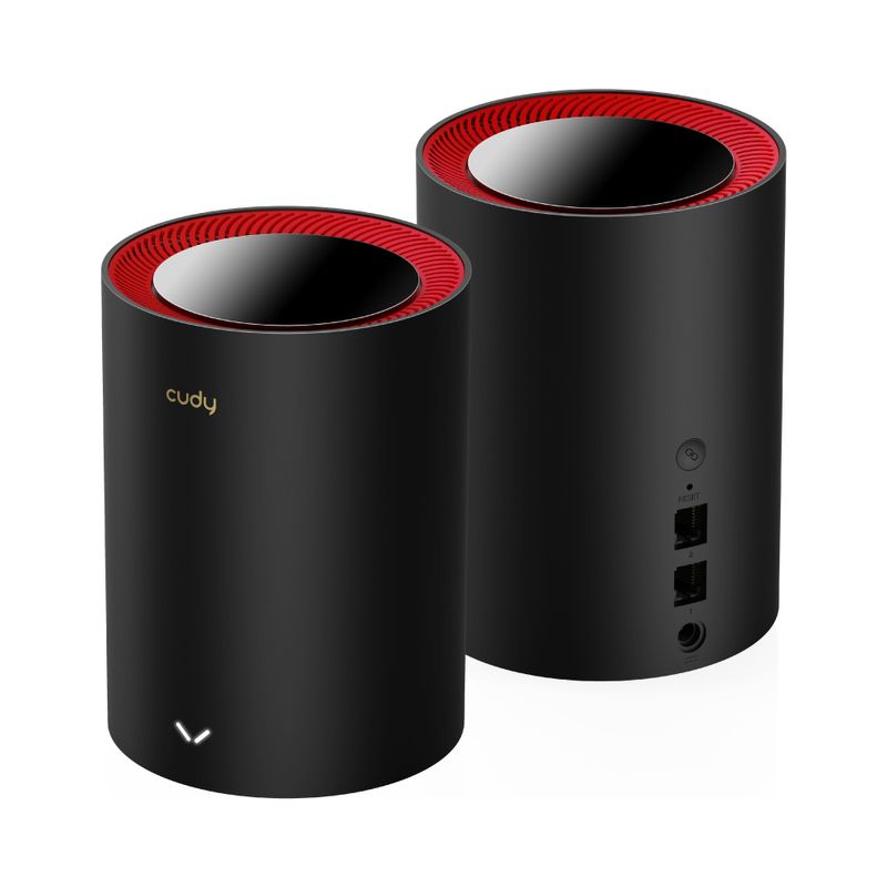 Cudy-M3000-2-Pack-Dual-band--2.4-GHz-5-GHz--Wi-Fi-6--802.11ax--Nero-Rosso-1-Interno