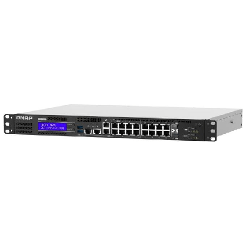 QNAP-QGD-1602P-Gestito-L2-Gigabit-Ethernet--10-100-1000--Supporto-Power-over-Ethernet--PoE--1U-Nero-Grigio