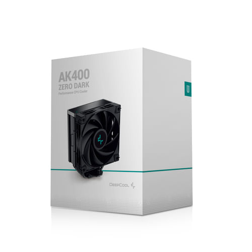 DeepCool-AK400-ZERO-DARK-Processore-Raffreddatore-d-aria-12-cm-Nero-1-pz--DeepCool-AK400-Zero-Dark-Fan-CPU-Cooler-Univer