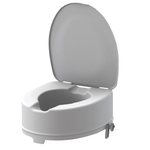 Ausilium Rialzo WC di 15 cm con Staffe e Coperchio