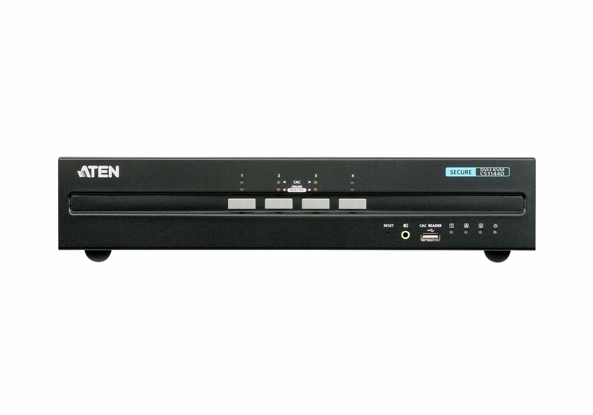 ATEN Switch KVM schermo doppio USB DVI per la sicurezza a 4 porte (conforme PSS PP v3.0)