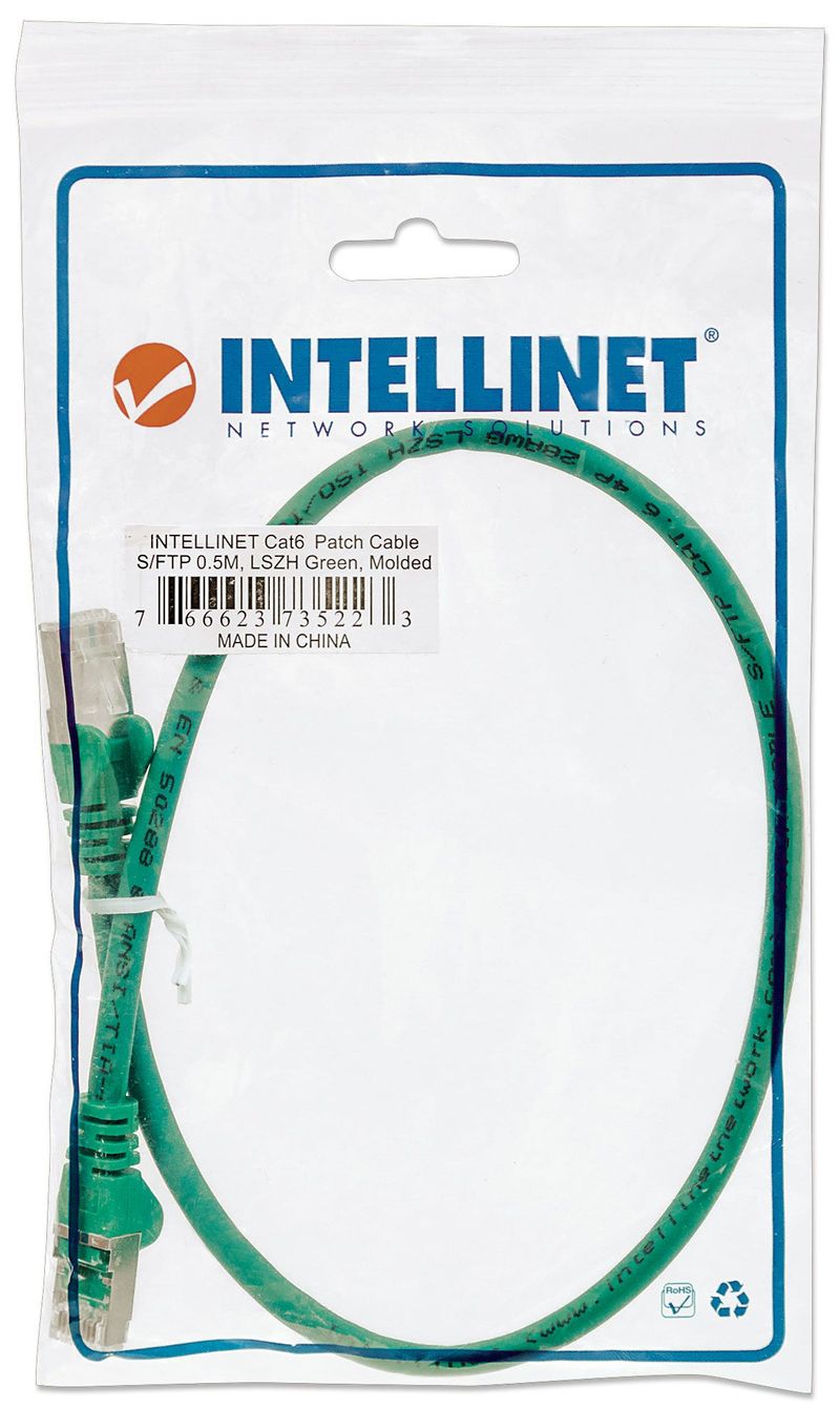 Intellinet-735223-cavo-di-rete-Verde-05-m-Cat6-S-FTP-S-STP--NETWORK-CABLE-CAT6-COPPER-0.5M----GREEN-S-FTP-SNAGLESS-BOOTE