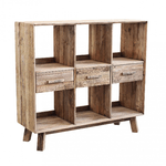 Libreria con 6 ripiani in Pino riciclato cm 120x40x110 - PINE