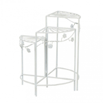 Etagère bianco antico in Metallo cm 46x32x57 - GEORGE