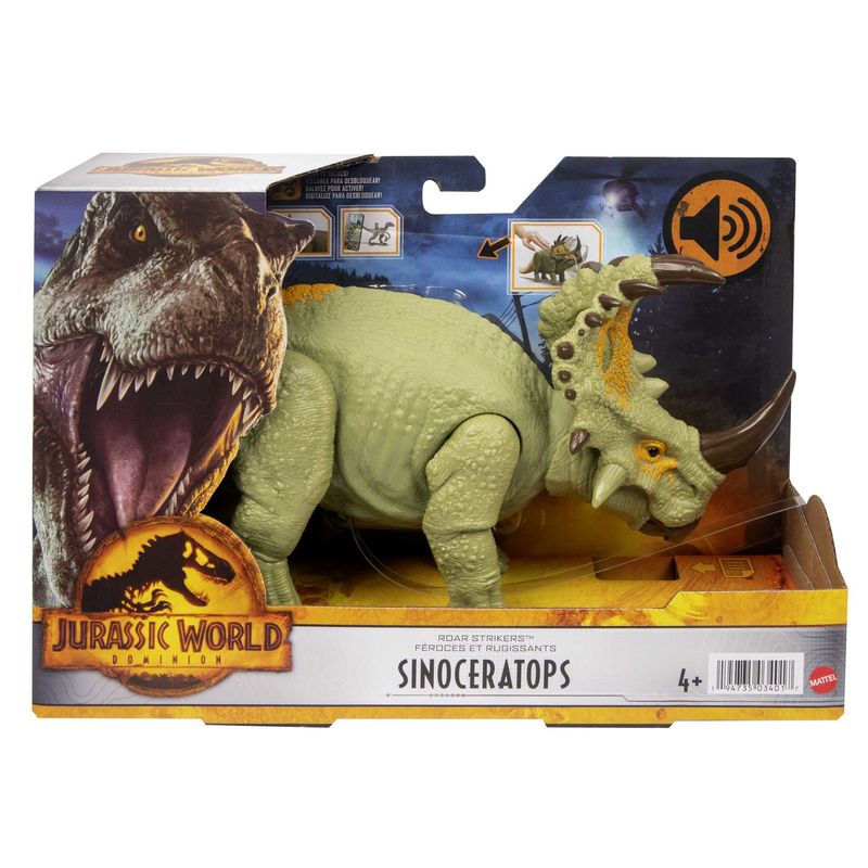 Mattel-Jurassic-World-Sinoceratops-Attacco-Ruggente